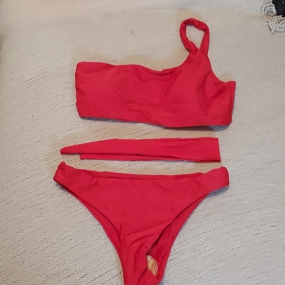 Matte Collection Cooper Bikini in Red